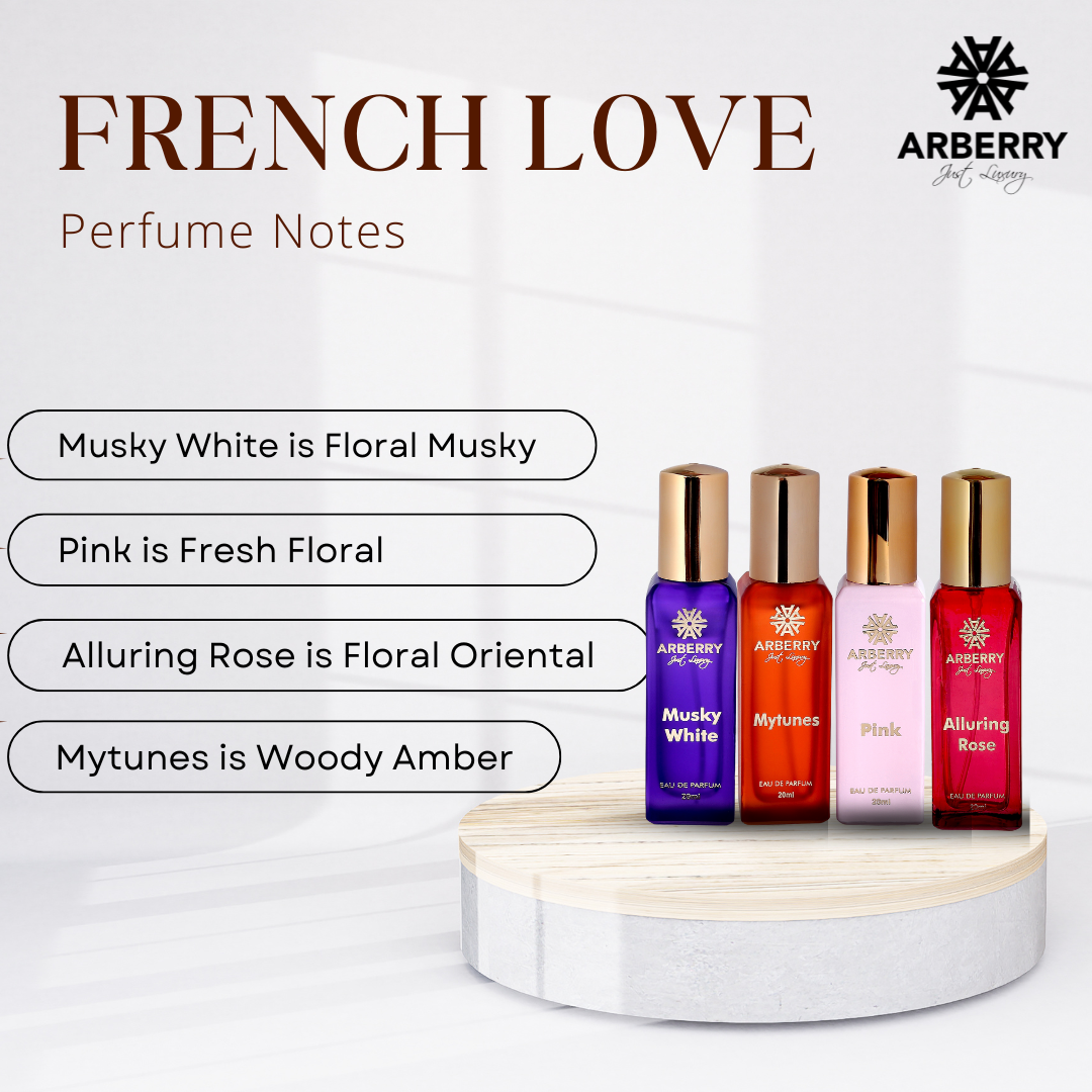  ARBERRY FRENCH LOVE 4X20ML COMBO UNISEX EDP 80ML